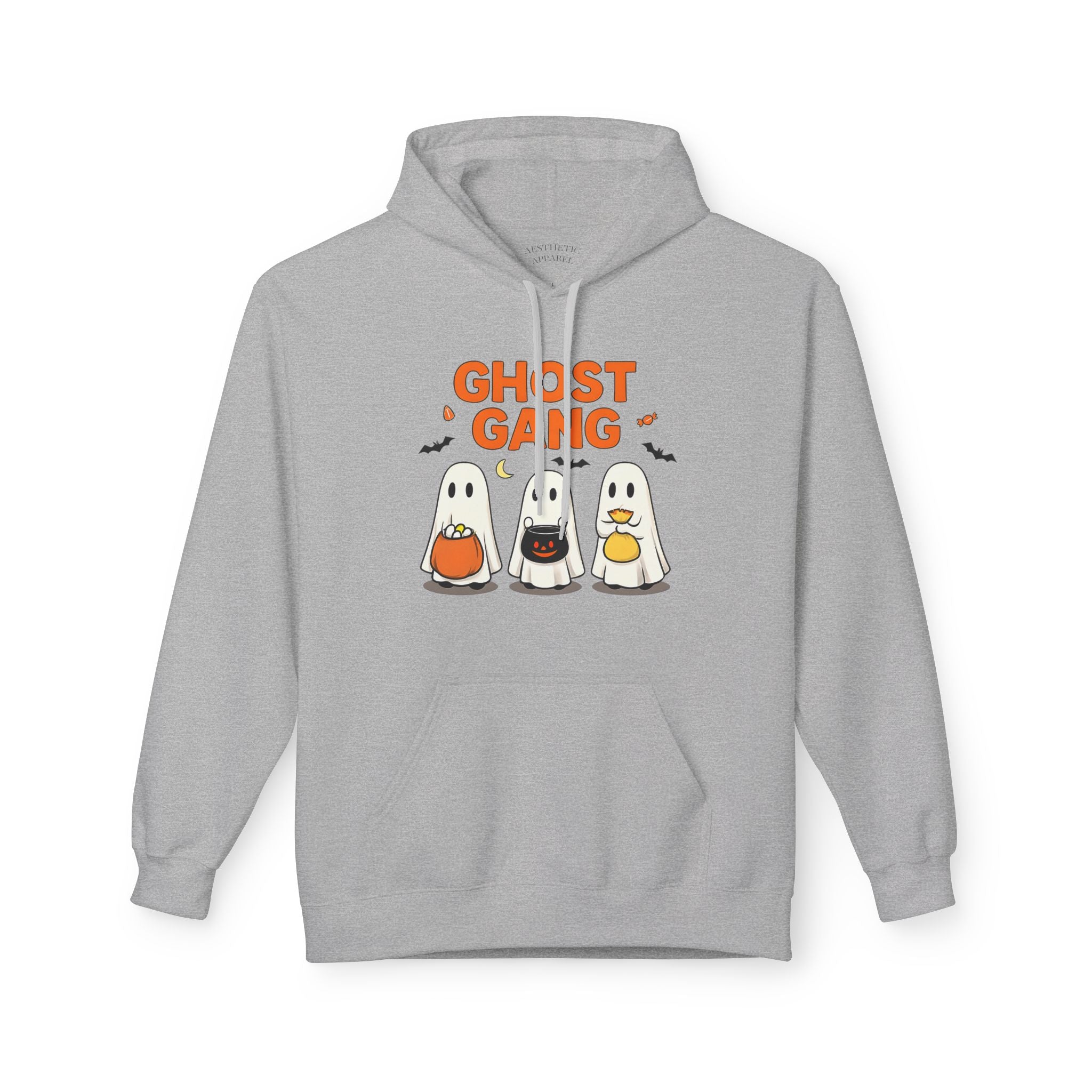 Ghost Gang Fleece Hoodie, Cozy Halloween Apparel