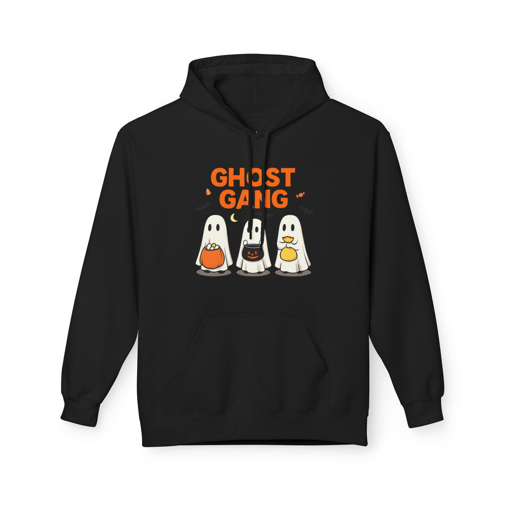 Ghost Gang Fleece Hoodie, Cozy Halloween Apparel