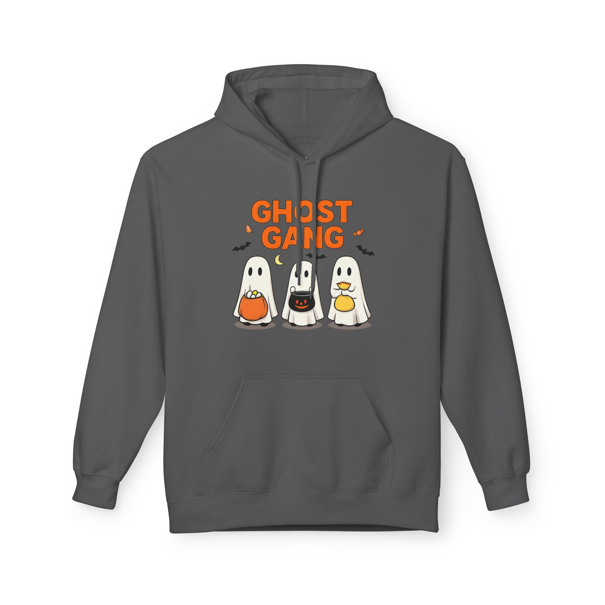 Ghost Gang Fleece Hoodie, Cozy Halloween Apparel