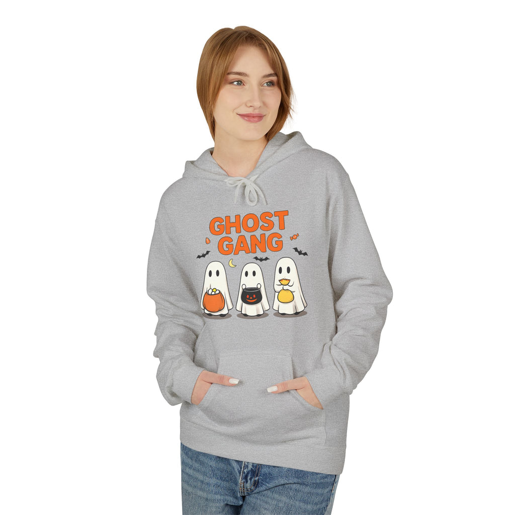 Ghost Gang Fleece Hoodie, Cozy Halloween Apparel
