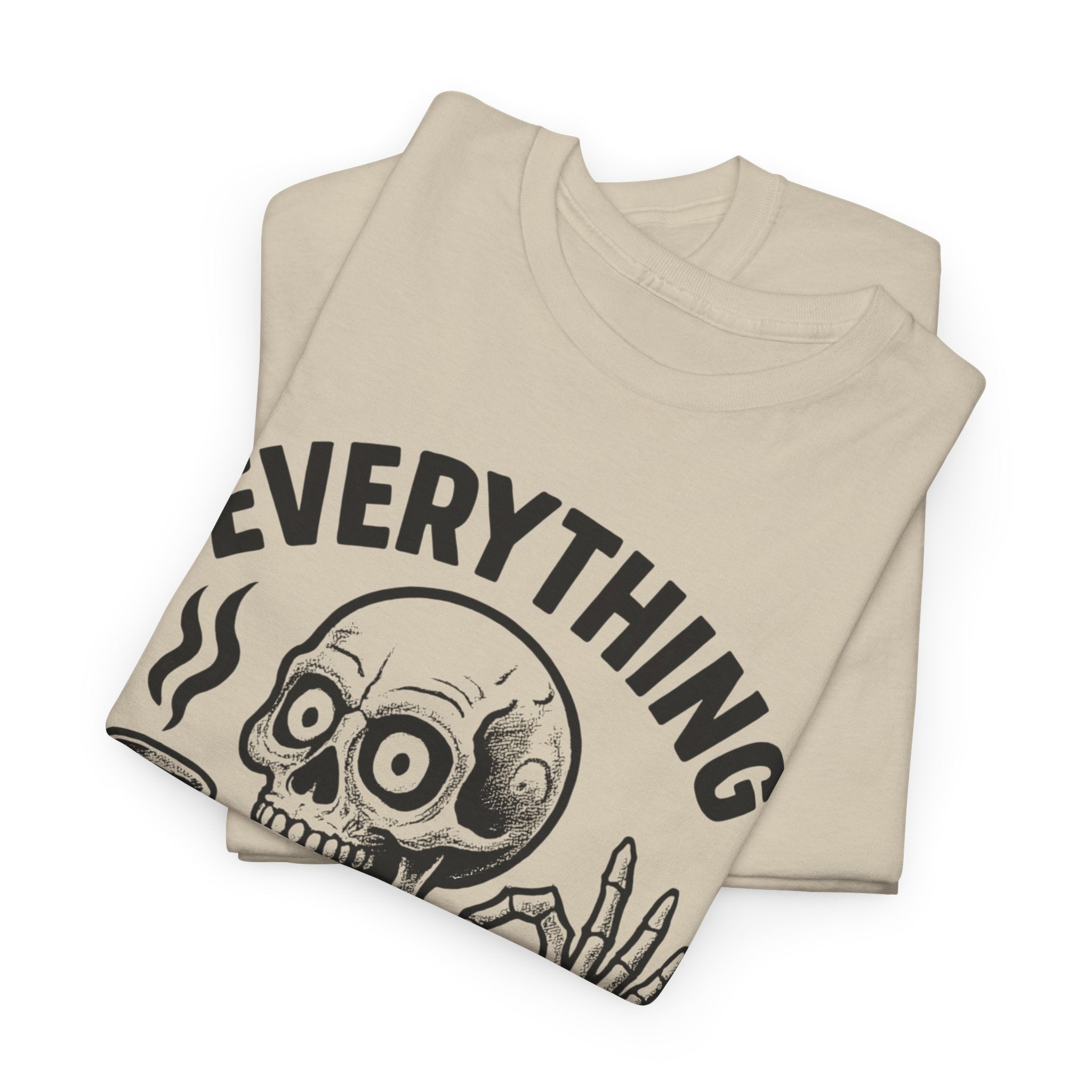 Stressed Skeleton Tee - Everything is Fine