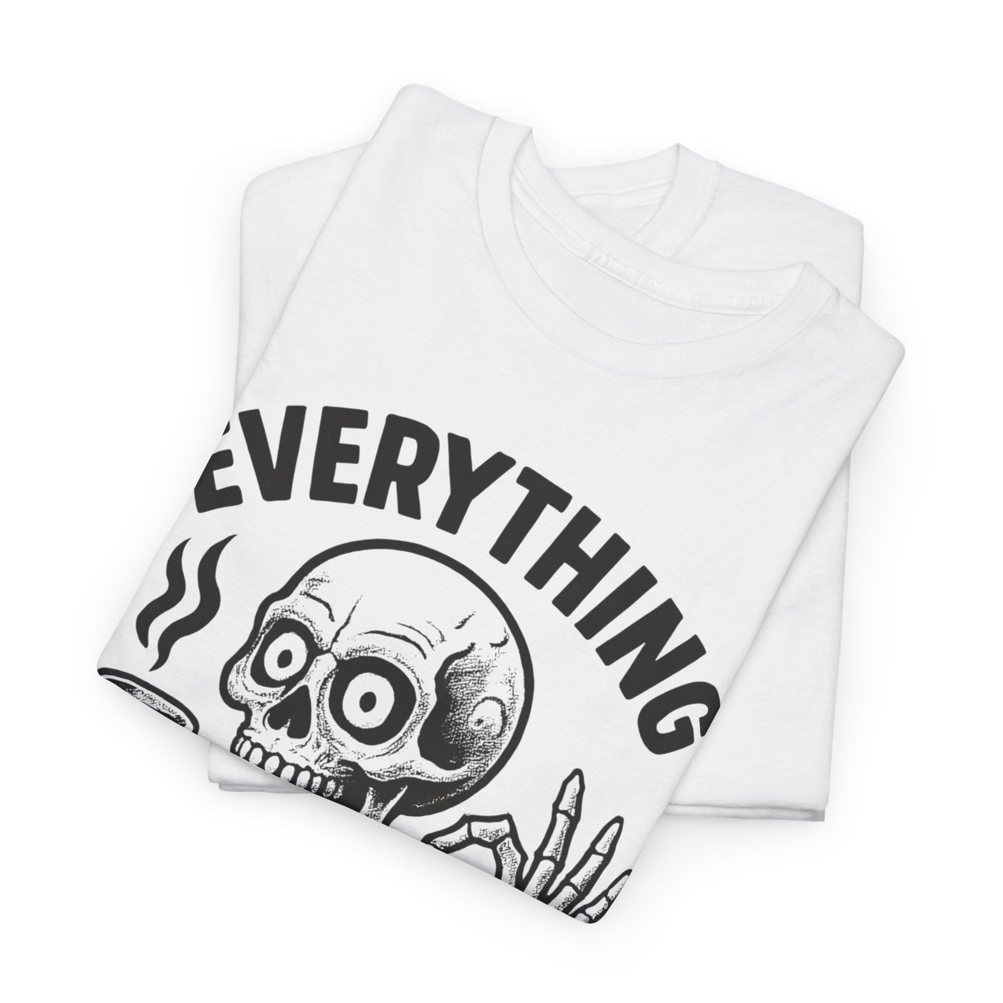 Stressed Skeleton Tee - Everything is Fine