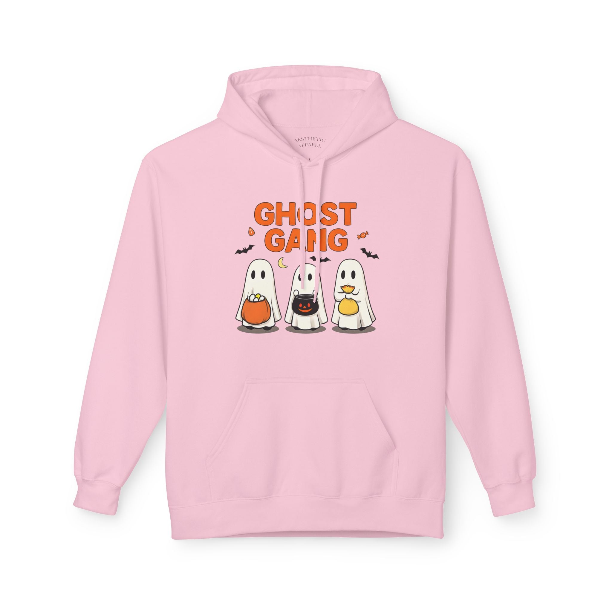 Ghost Gang Fleece Hoodie, Cozy Halloween Apparel