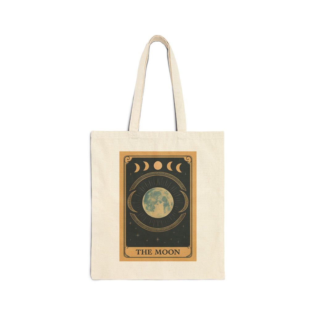 The Moon Tarot - Cotton Canvas Tote Bag
