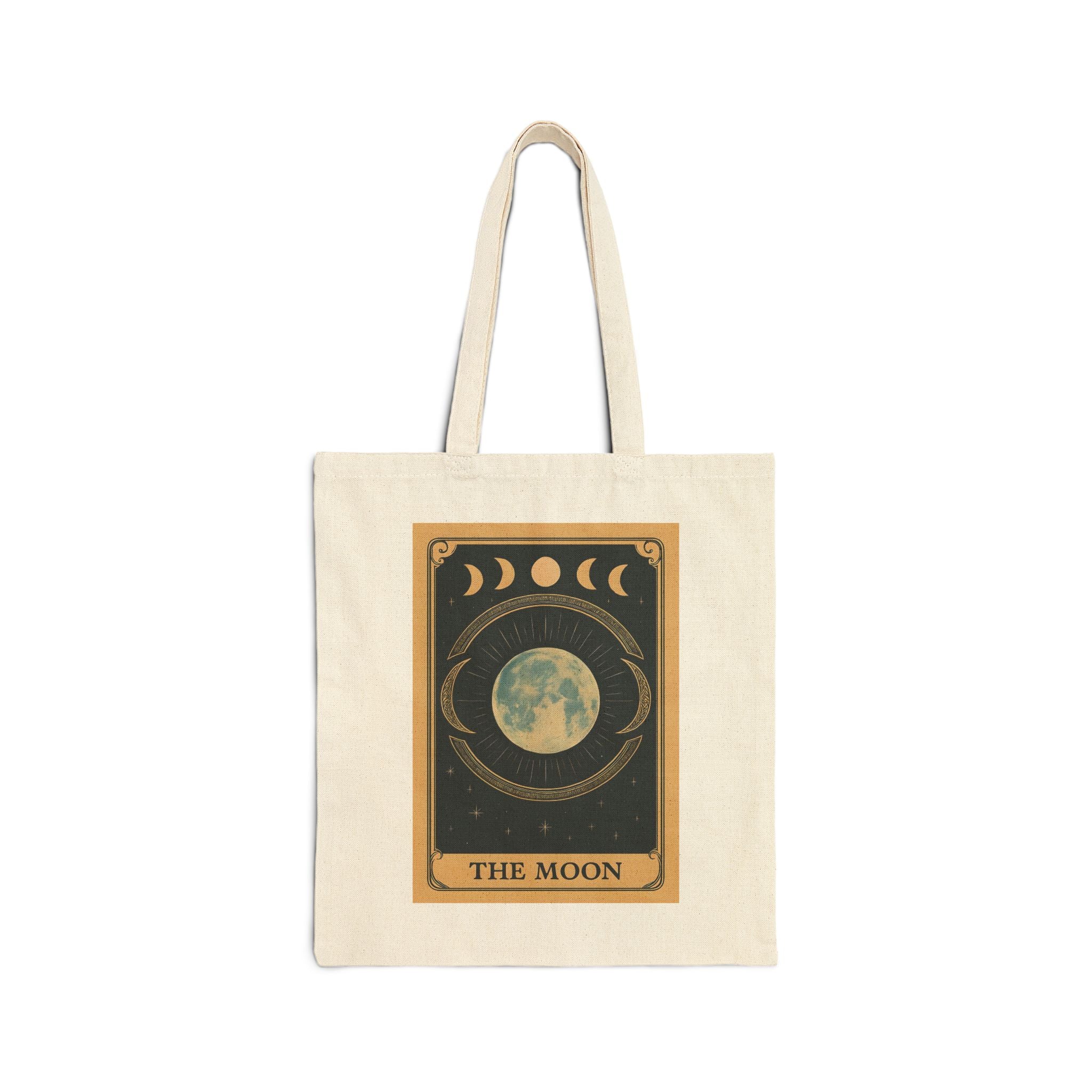 The Moon Tarot - Cotton Canvas Tote Bag